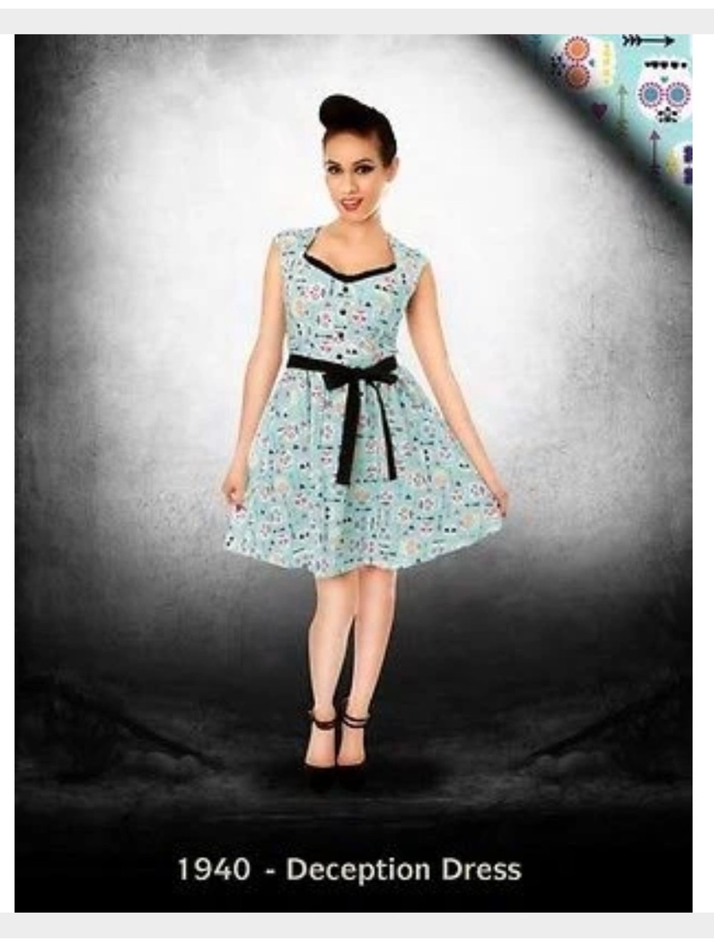 Floral Skull Print Sundress